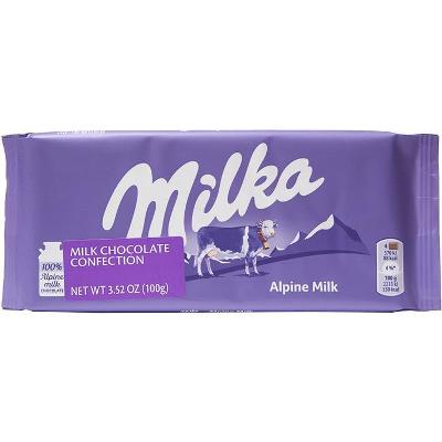 شکلات میلکا با طعم شیری 100گرم