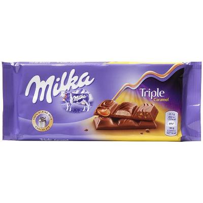 شکلات میلکا تریپل کارامل 100گرم