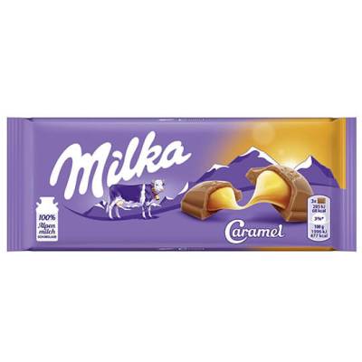 شکلات میلکا کاراملی 100گرم