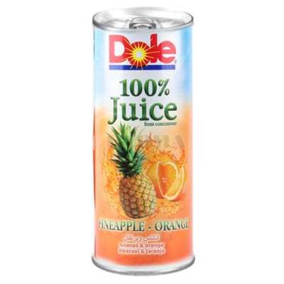 آب میوه Dole با طعم آناناس و پرتقال(250میلی لیتر)
