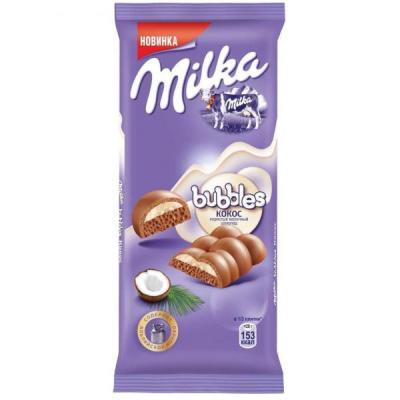 شکلات بابلی میلکا با کرم نارگیل (80گرم)
