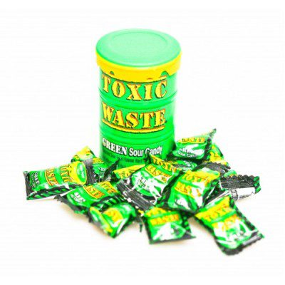 آبنبات ترش بشکه ای سبز 42گرم تاکسیک ویست