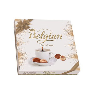 شکلات کادویی صدفی بلژین طعم لاته (200گرم)