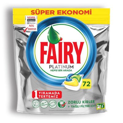 قرص ظرفشویی فیری پلاتینیوم 72عددی