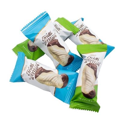 شکلات پذیرایی ووبرو صدفی با کرم فندق و کرم شیری