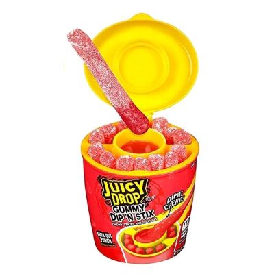 پاستیل به همراه ژل ترش جوسی دراپ طعم توتفرنگی (60گرم)