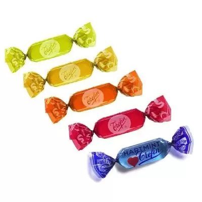 آبنبات ترفین بلژیکی میوه ای(کریستالی-250گرم)