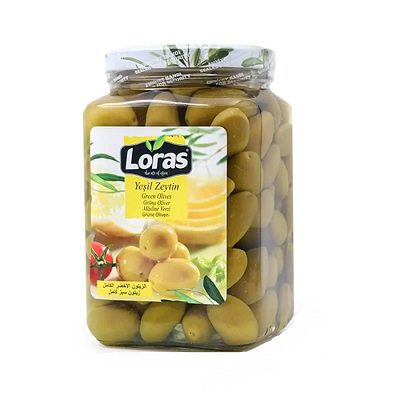 زیتون سبز دانه درشت لوراس (1500گرم)