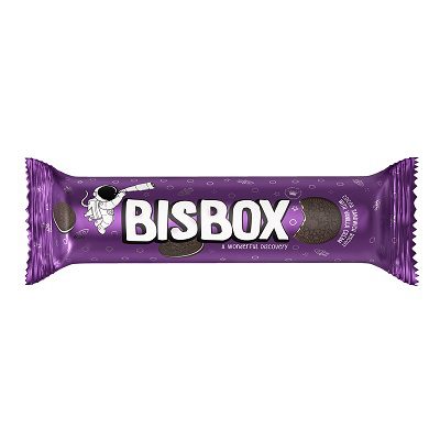 بیسکویت کاکائویی بیس باکس زرماکارون با کرم وانیلی (110گرم)