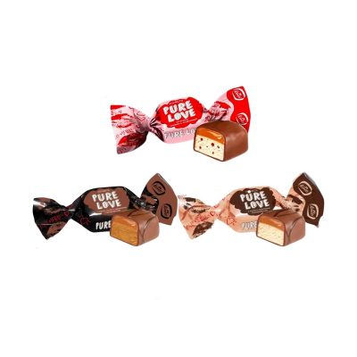 شکلات کونتی روسی (توتفرنگی خامه،شکلات و نوقا،کارامل)