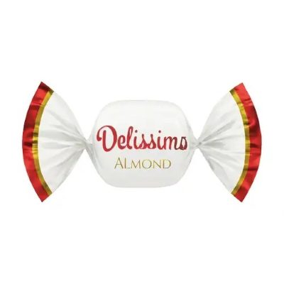 شکلات توپی دو سر پیچ ووبرو با کرم بادام درختی