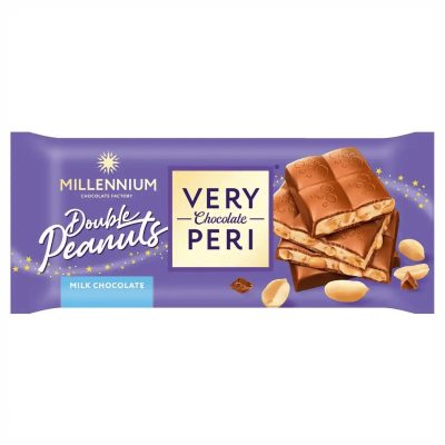 شکلات تخته ای میلینیوم با مغز بادام زمینی و کرم بادام زمینی (100گرم)