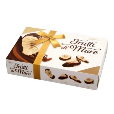 شکلات کادویی ووبرو لهستانی صدفی با کرم ،شکلات،کارامل،فندق،شیری (370گرم)