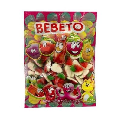 پاستیل توتفرنگی خامه ای ببتو (1کیلوگرم)