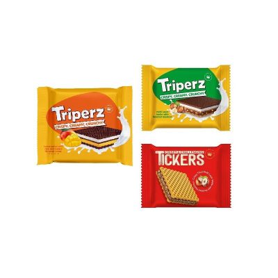 مینی ویفر زرماکارون تریپرز و تیکرز